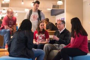 Group of students with a faculty member